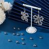 1box 100pcs 201 Stainless Steel Grooved Beads Rondelle Stainless Steel color 6x5mm Hole: 1.6mm