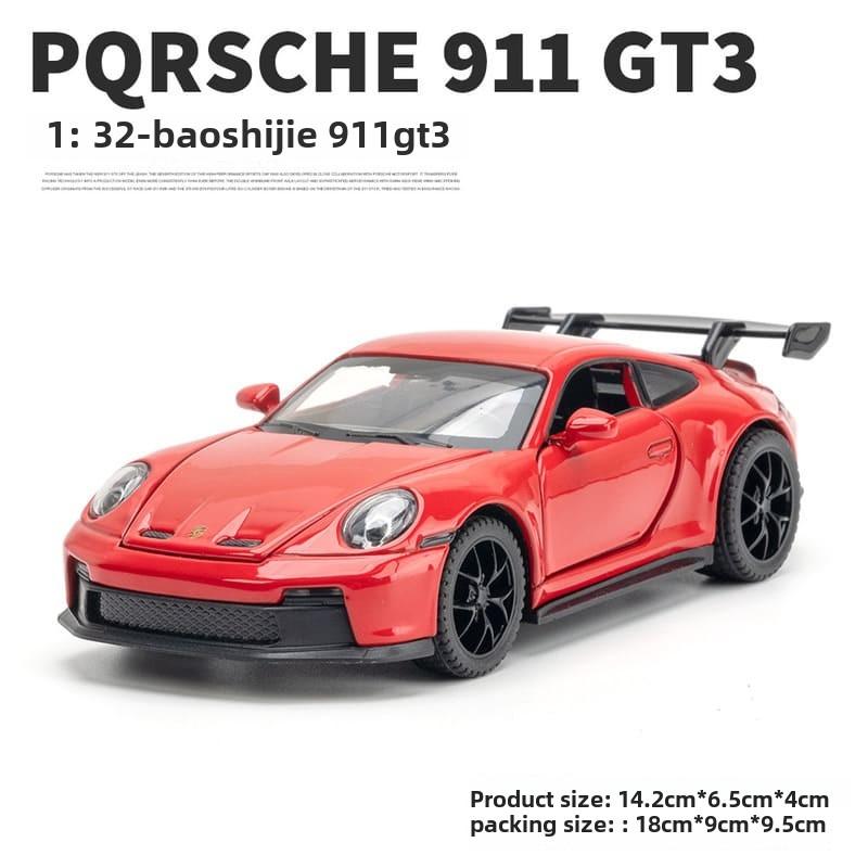 

1:32 полномасштабных Porsche 911 GT3 High Simulation литой металлический сплав модель автомобиля со звуком и светом инерционная коллекция детских игрушек для мальчиков подарок красный
