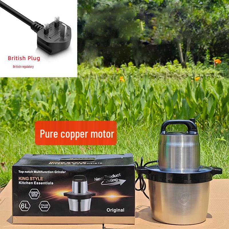 Fufumachine 110V 6L Meat Grinder & Multi-Function Electric Mixer for Chopping and Cooking