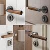 Magnetic Door Lock Wood Grain Safety Locks Simple Design Magnetic Lock  Bedroom Use