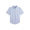 Polo Shirt Ss24 Pony Stripe Print Single-Breasted Point Collar Short Sleeve Kids Shirts White CWPOWOVY6820472-100