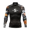 SCUBAPRO Langarm Rash Guard für Herren UPF 50 UV-Schutz Surfen Tauchen Schwimmen Wassersport