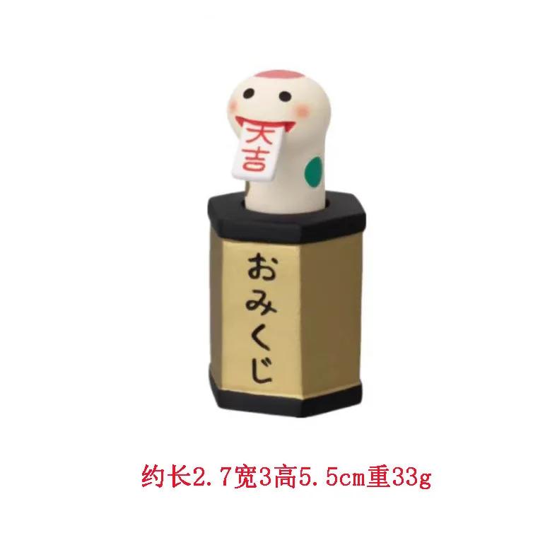 Japanese Style ZAKKA Cat Crafts Small Ornaments for Chinese New Year Snake Year Trend Bonsai Food and Decorative Resin Figurines