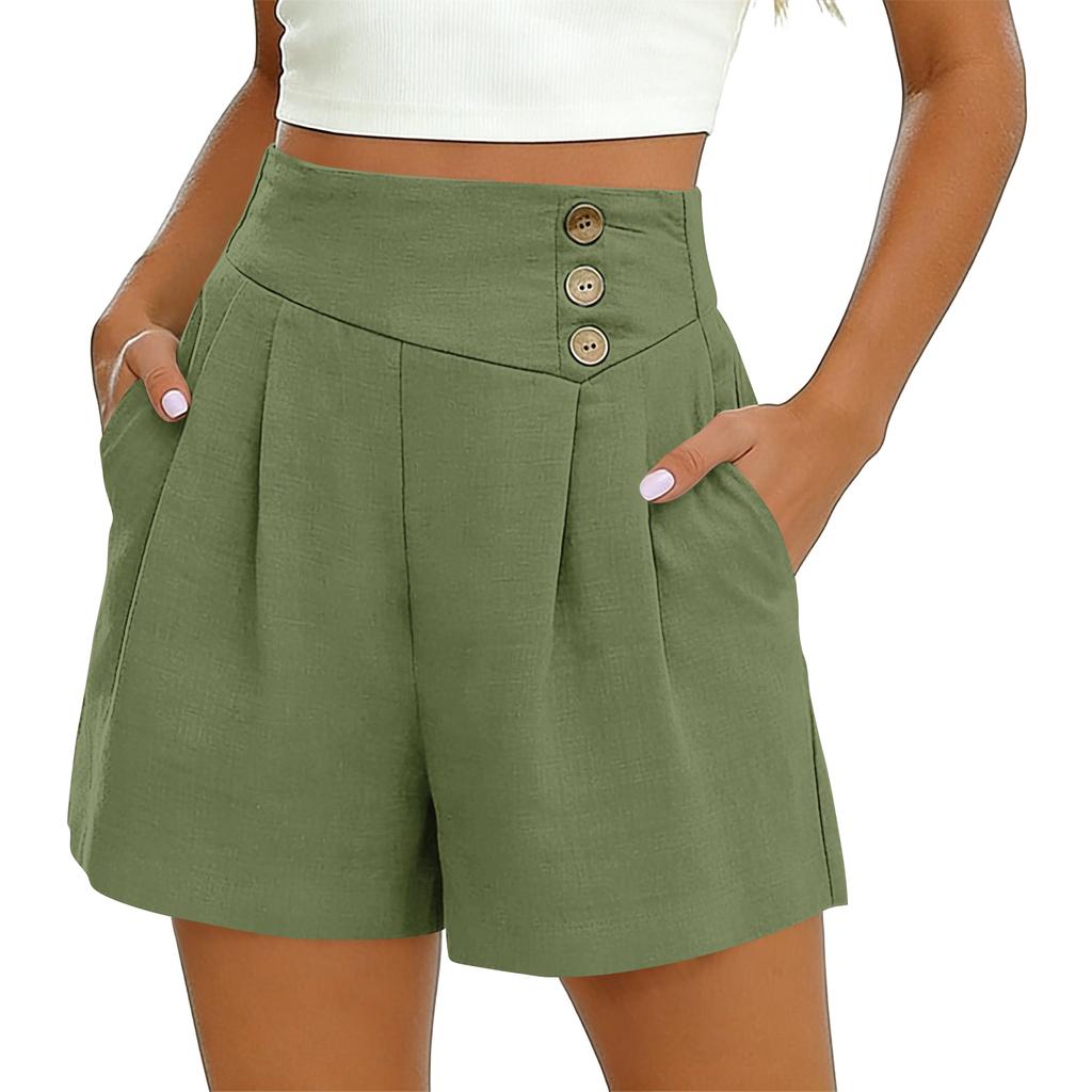 Women's Casual, Loose-fitting -color Pants With Pockets