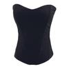 Body sculpting fish bone chest wrapping women's vest sexy high waist slim fit European and American fashion with chest pad non-slip strip tube top bra