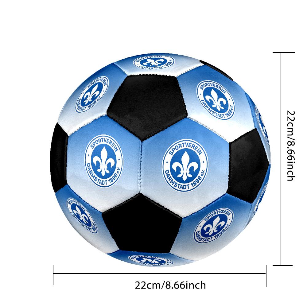 SV Darmstadt 98 Fußball Bunt Für Alle Altersgruppen Maschinengenäht PVC Wettkampfbereit Langlebig Hoher Rückprall. GRÖSSE5 nan gray