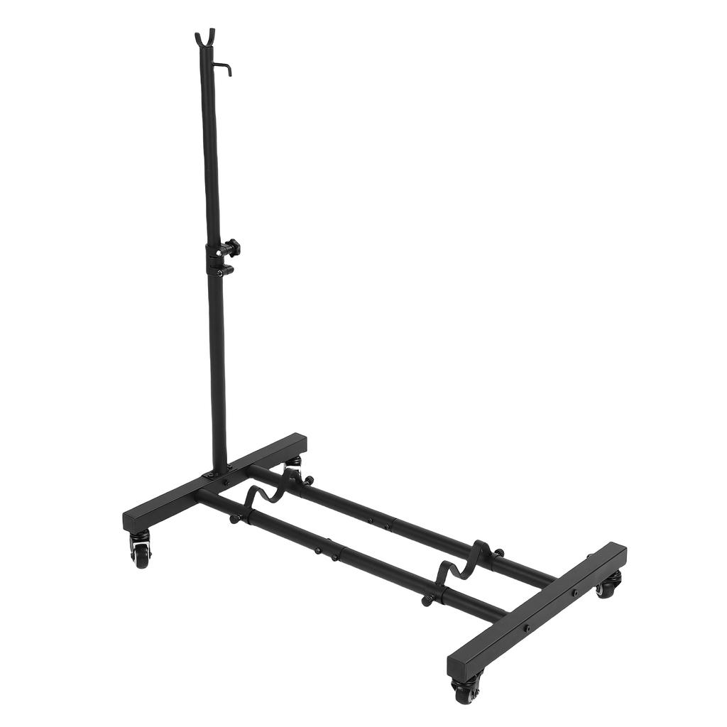 Portable Bike Rack with Iron Wheel, Adjustable Support for Multiple Bike Sizes, High Toughness Low C
