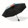 Cute character,Kawaii design Automatic Folding Umbrella Simple 8 Rib Design, Bright Cartoon Pattern, Durable Iron Frame, Suitable For Travel