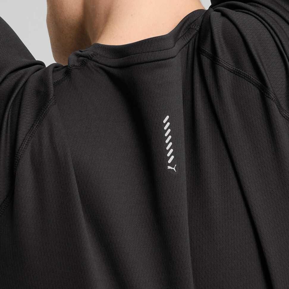 PUMA T Shirts Men's Black Crew Neck Moderate 527238-01