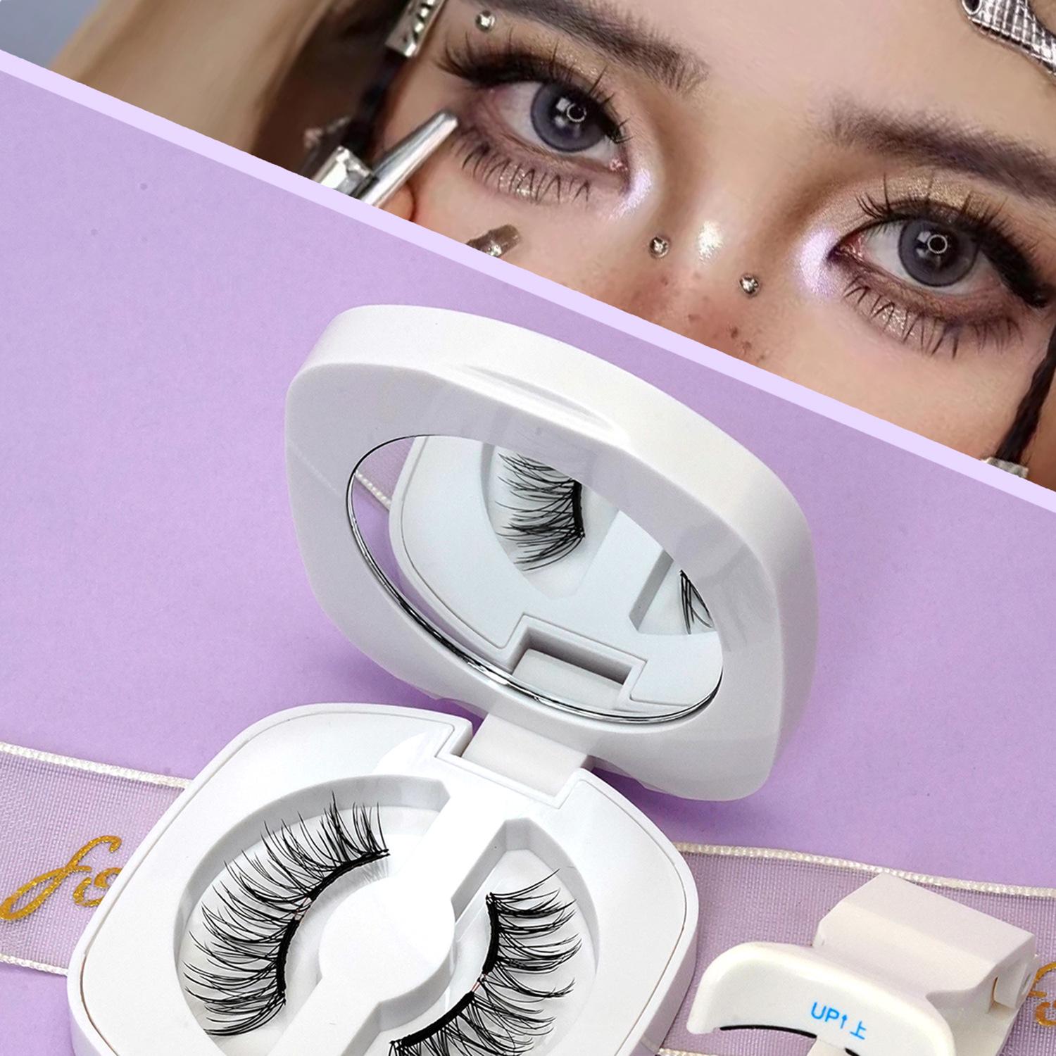 Мягкие магнитные тонкие ресницы: Европейский, американский, японский, корейский натуральный стиль - Интегрированная коробка. 10mm-16mm