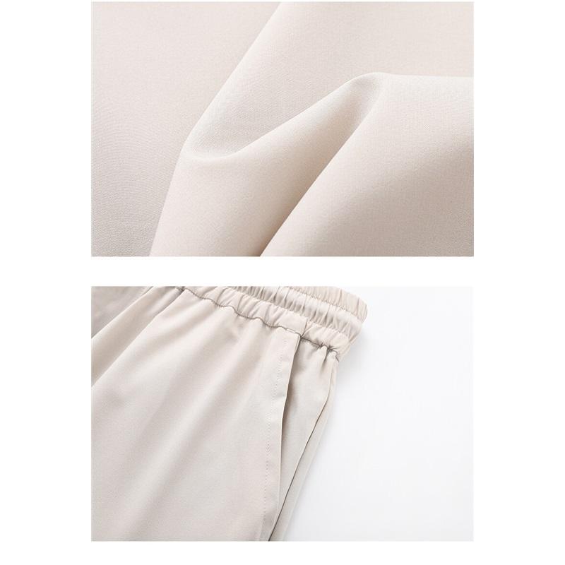 Fashion Zipper Design Trouser Legs Casual Pants Men's Solid Straight Elastic Waist Trousers Simple Boot Cut Daily Pants