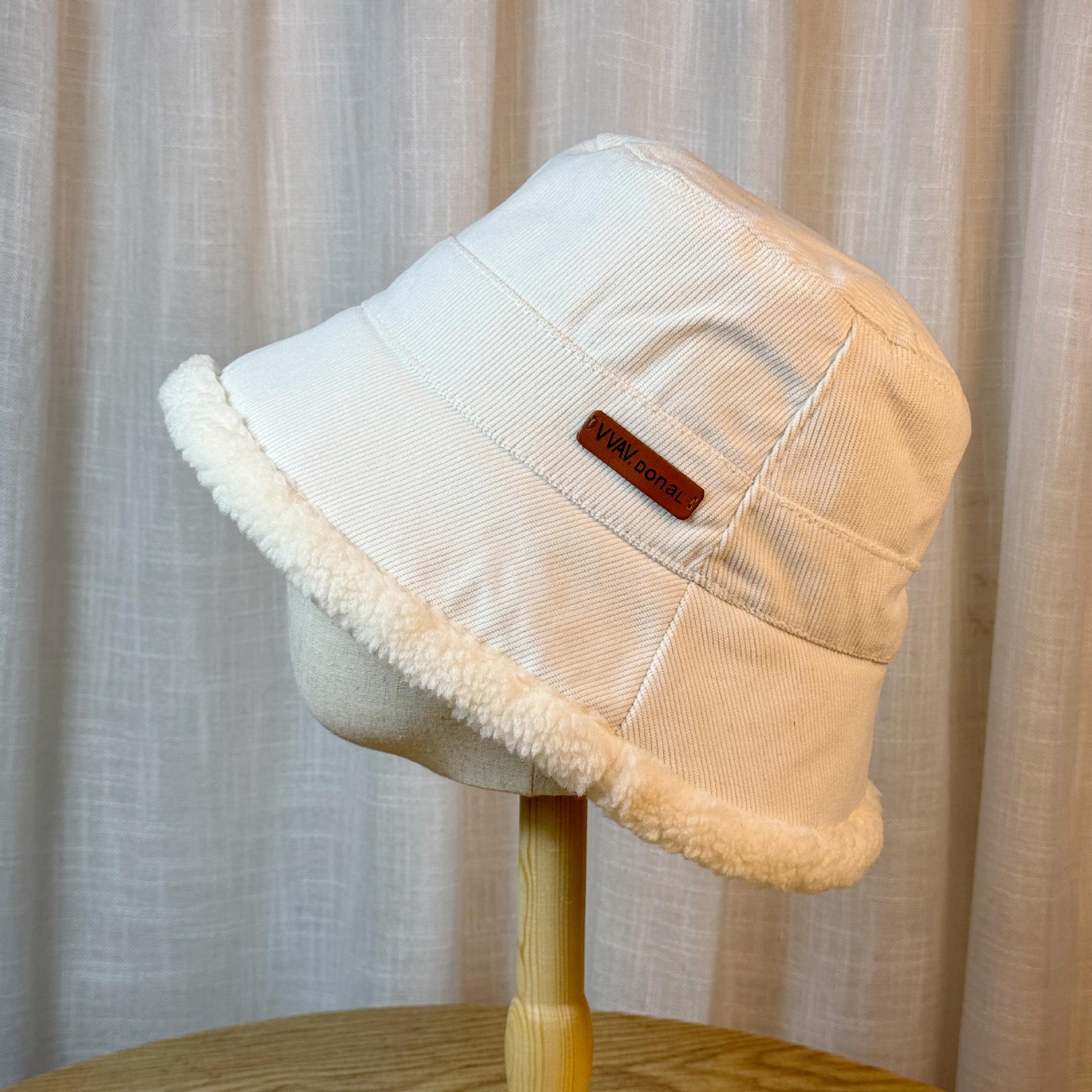 

Fisherman Hat for Women in Autumn and Winter Versatile Face Showing Small Basin Hat Thickened Warm Windproof and Cold Proof Bucket Hat one size