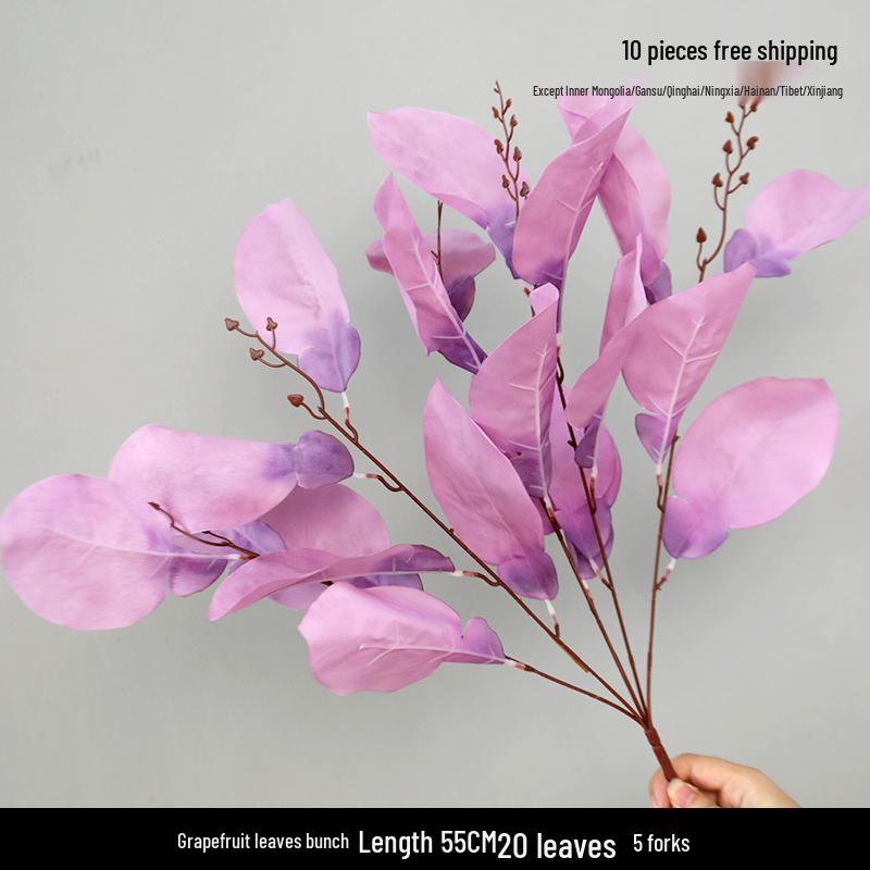 Purple Floral Wedding Arrangement - Silk Hydrangea, Rose, Bamboo Leaves & Grass for Flower Arches