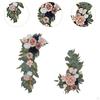 2 Pieces Floral Decor for Wedding Arch with Artificial Flowers Reception And Backdrop