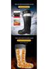 High-Top Cotton Winter Work Boots: Warm, Anti-Smash, Puncture-Resistant, Anti-Slip, Oil-Resistant, Steel Toe and Sole, Waterproof.