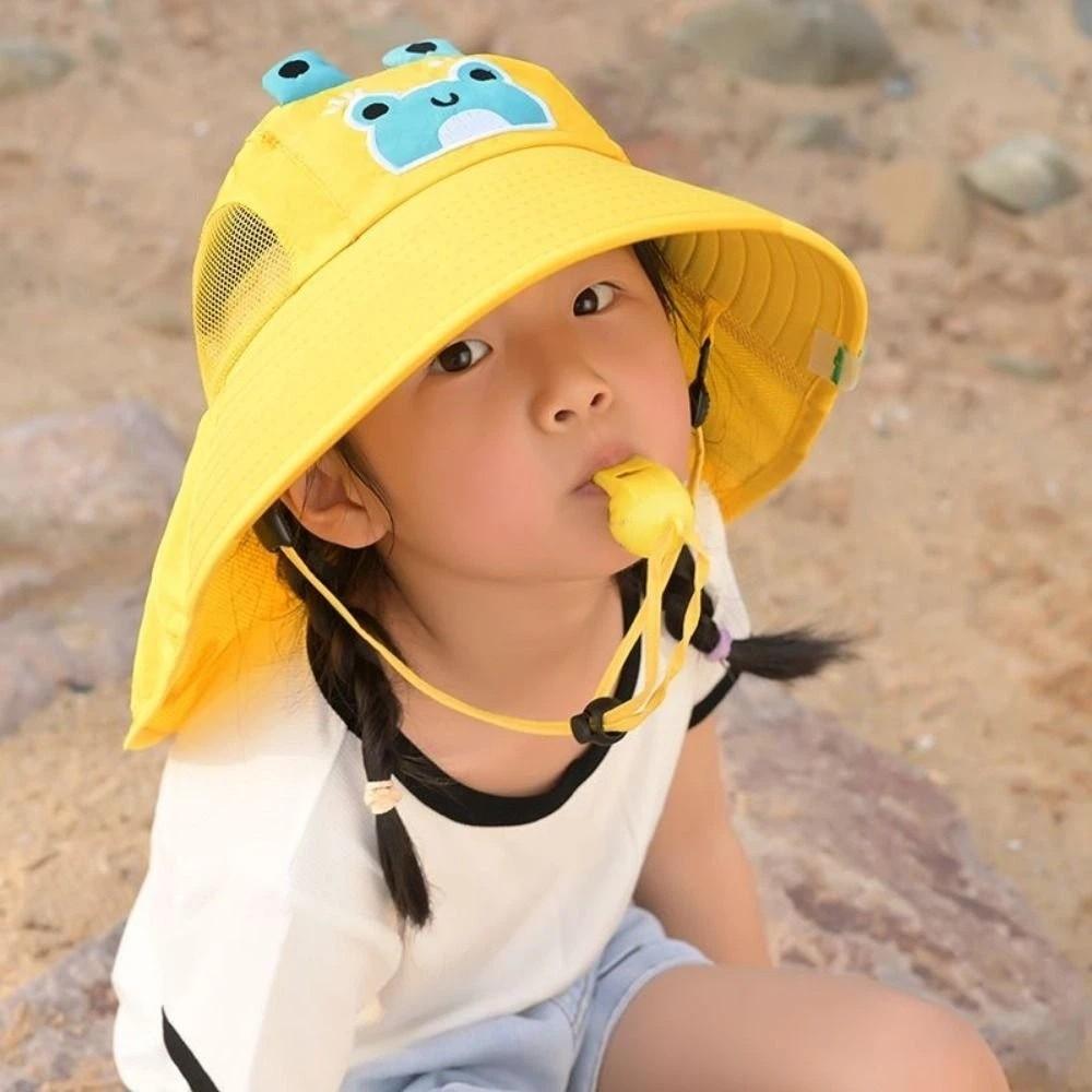 UV Protection Children Beach Hat Breathable Mesh Boys Sunshade Shawl Cap Summer
