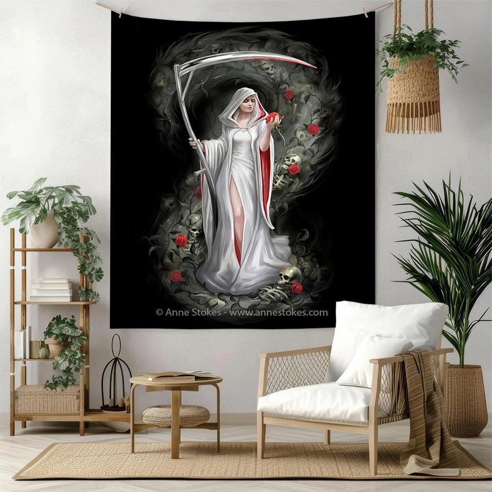Gothic Style Wall Decor Tapestry Art For Pet Memorial Birthdaywedding Party Backdrop Family Gift