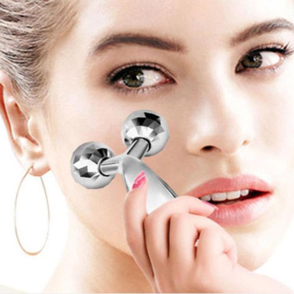 Women Portable 3D Face-lift Roller Massager Manual Facial Tightening Shaping Massager
