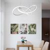 59W Tricolor Changeable Bedroom Office Hanging Lamp Living Room Decoration Suspension Lamp LED Modern Pendant Light
