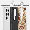 Retro Embroidery Wind Floral Mobile Phone Case Samsung S22Ultra Anti-drop Two-in-one Film Case S25 + Hard Case Protection