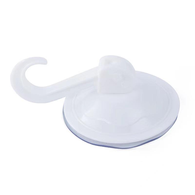 

1PCS Bathroom Strong Vacuum Suction Cup Hook Kitchen Door Suction Wall Glass Wall Hanging Free Punching Load-bearing Adhesive Hook 1PCS белый