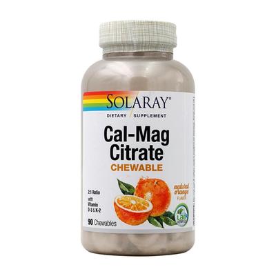 Cal-Mag Citrate Chewable 2:1 Ratio Natural Orange Flavor, 90 Chewables