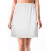Women's Elastic Waist Half Slip A-Line Skirt High Stretch Milk Silk Solid Underskirt Anti-Transparent Safety Liner Skirt
