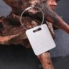Stainless Steel Tag Keychain Lightweight Durable 1Pcs with Steel Wire Loops Luggage Keyring for Hiking Business Trip Use