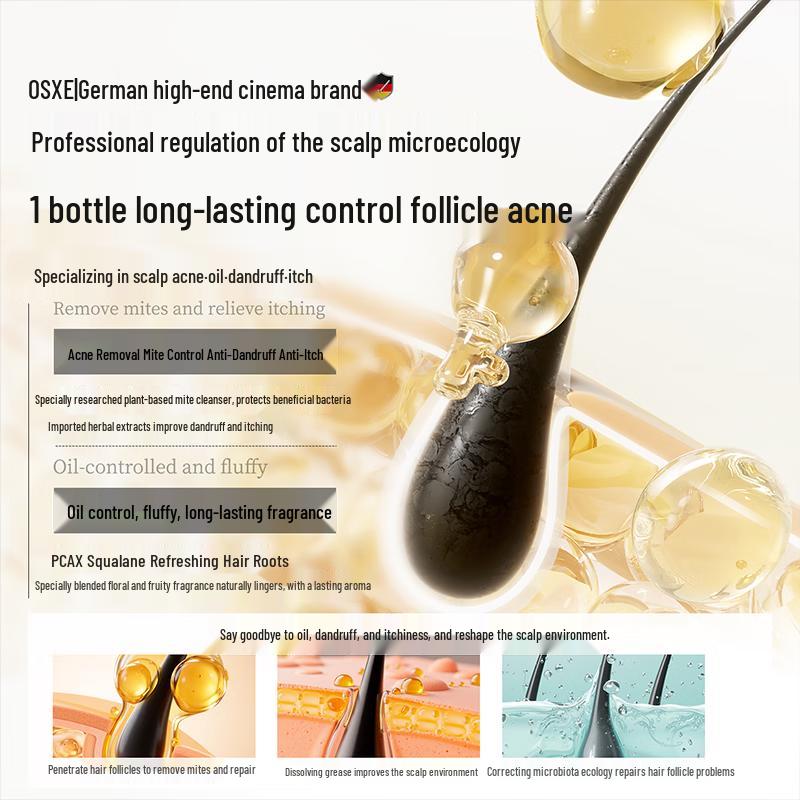 OSXE Follicle Cleansing Anti-Dandruff & Oil Control Shampoo