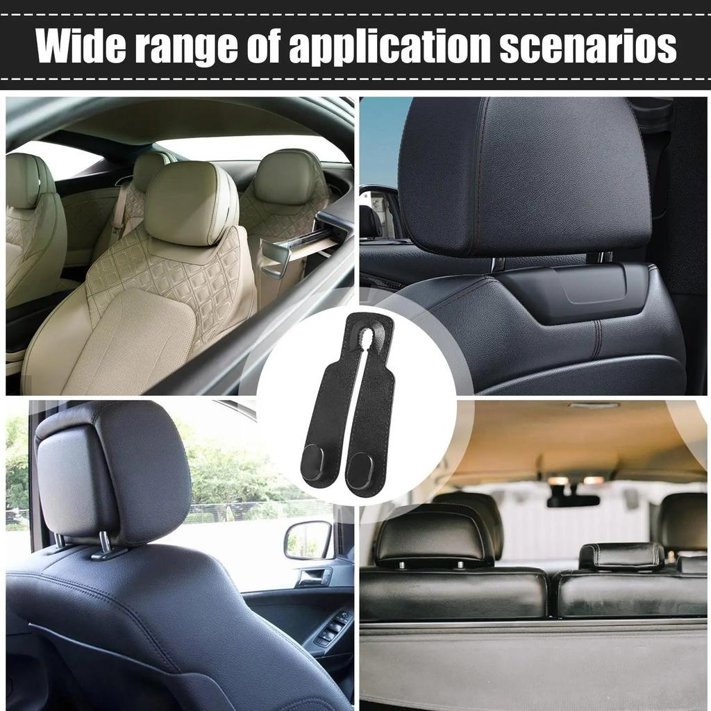 Car Headrest Hooks Hanger for Bag Seat Back Organizer Holder Clips Auto Fastener Hooks Car Storage Hook Mobile Phone Holder