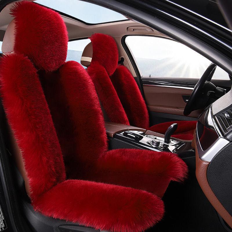 Winter Car Seat Cushion Plush Imitation Wool Front Seat Single Piece Single Seat Single Sheet Wool Pad