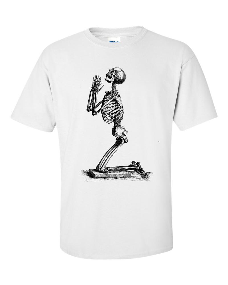 Praying Skeleton by William Cheselden TShirt 2XL