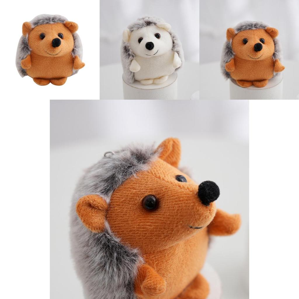 Adorable Hedgehog Plush Toy Keychain Soft Stuffed Animal Backpack Charm Cute