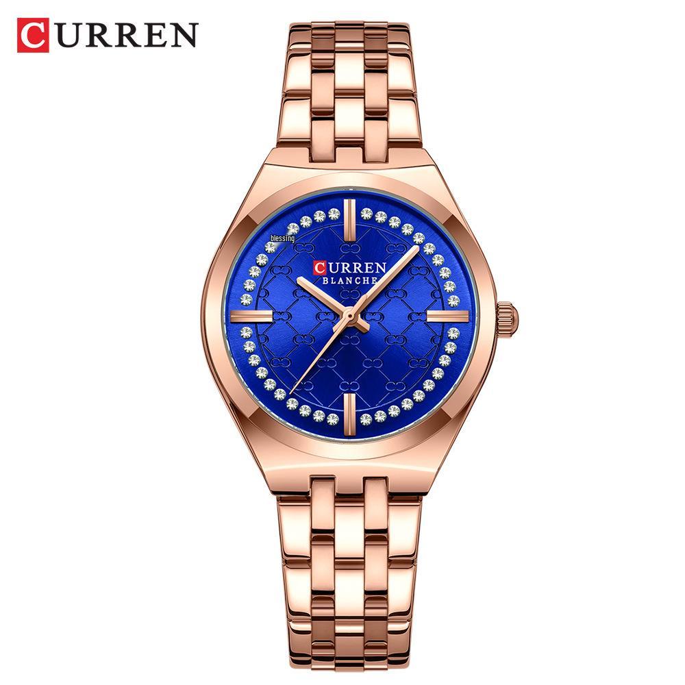 CURREN 9096 Women’s Waterproof Roman Quartz Wristwatch