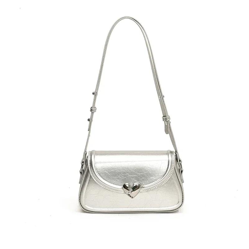 Senior Single Shoulder Women's Bag Popular Red Texture Crossbody Bag Fashion Single Shoulder Bag