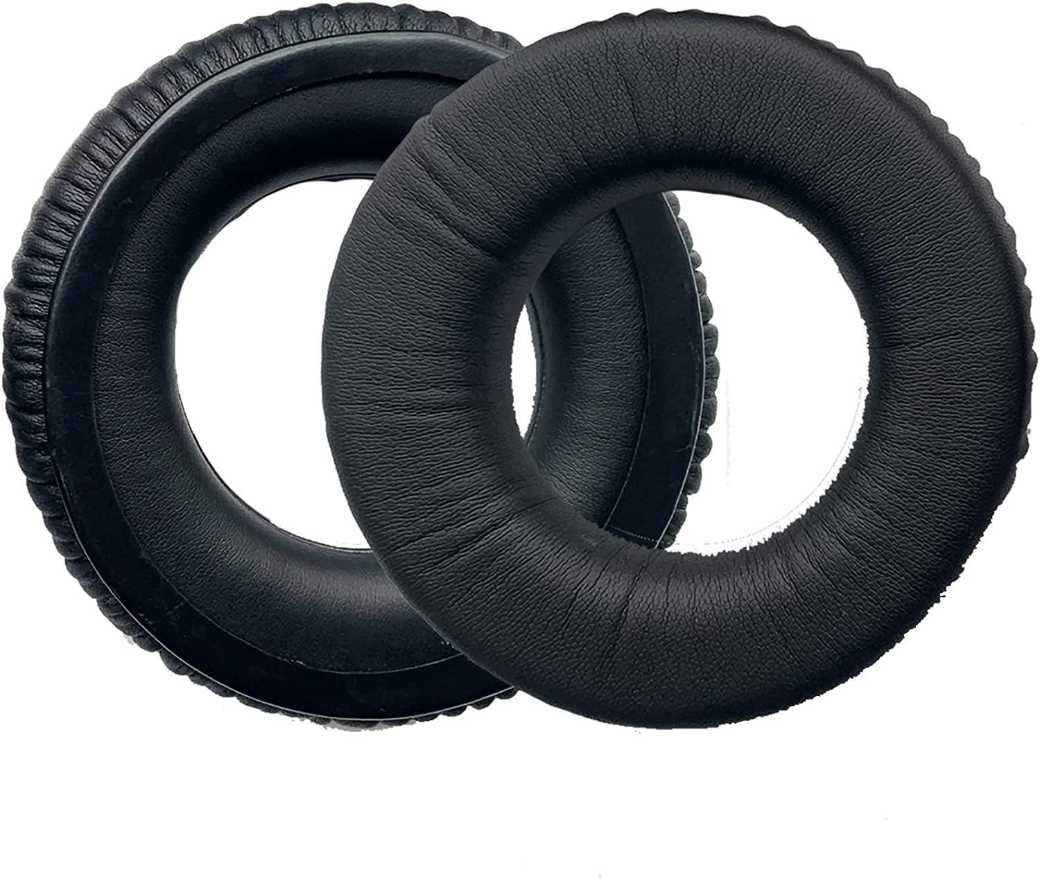 

Replacement Ear Pads for Beyerdynamic DT770 DT880 DT990 Headphones (Protein Leather) (Black)