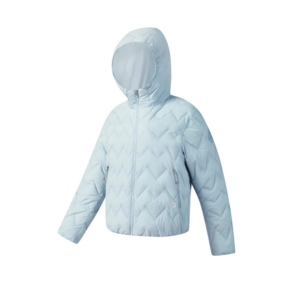 FILA Fitness Series Simple Fashion Casual Sports Warm Comfortable Versatile Short Thin Down Jacket Women outerwear Sky-Blue A11W541912FLB