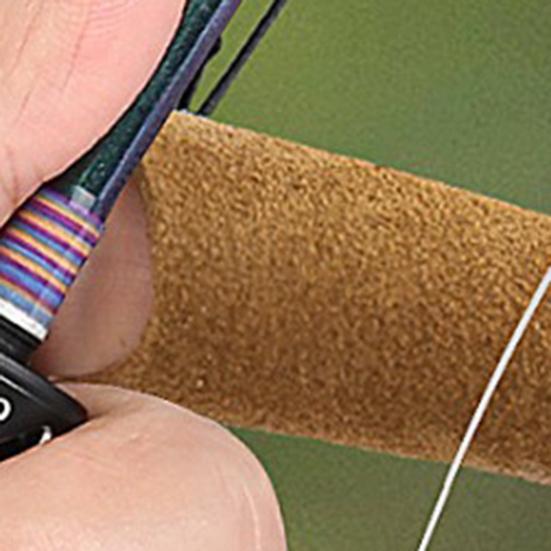 Rybářský chránič prstu z hovězí kůže pro muškaření, chránič ruky pro stahování šňůry, design pro jeden prst, rybářské příslušenství