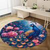 1Pc Animal Circular Print Rug - Home Decoration Carpet For Living Room Bedroom Flooring Computer Chair Area Rug
