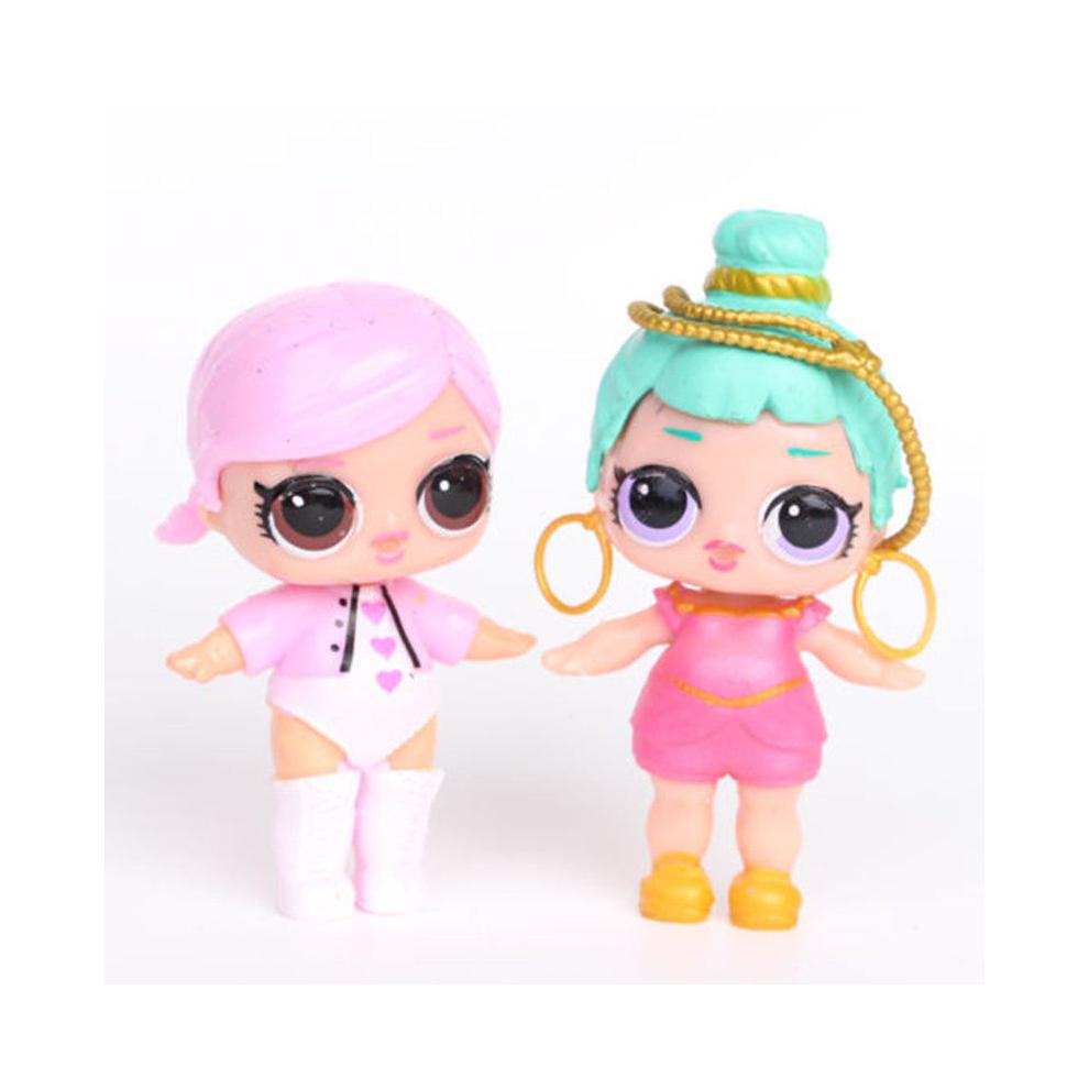 8Pcs Surprise Ball Pets Toys Girls Set Action Figures