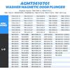 2 Packs AGM73610701 Washer Magnetic Door Plunger and Spring