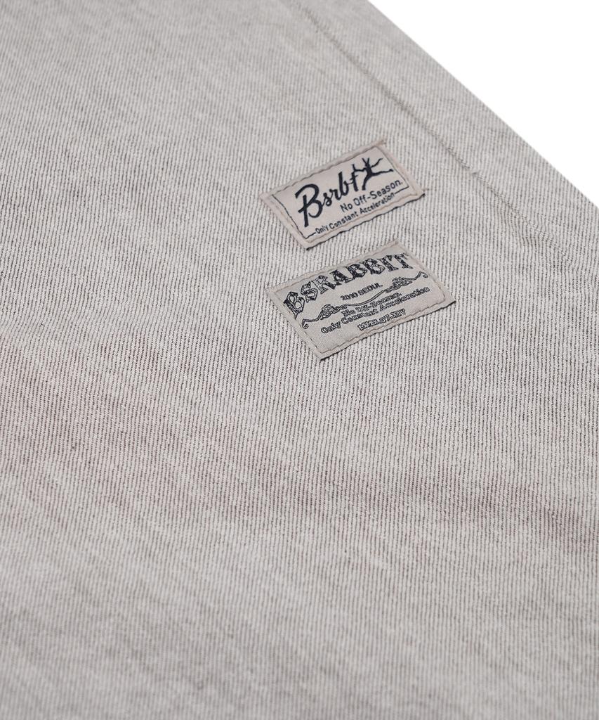 Bieseulaebis Barrel Leg Logo Patch Pants Brown