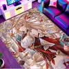 Genshin Impact Print Rug, Washable Floor Carpet, For Entryway Dorm Laundry Room Office Study, Home Decor Birthday Christmas Gift