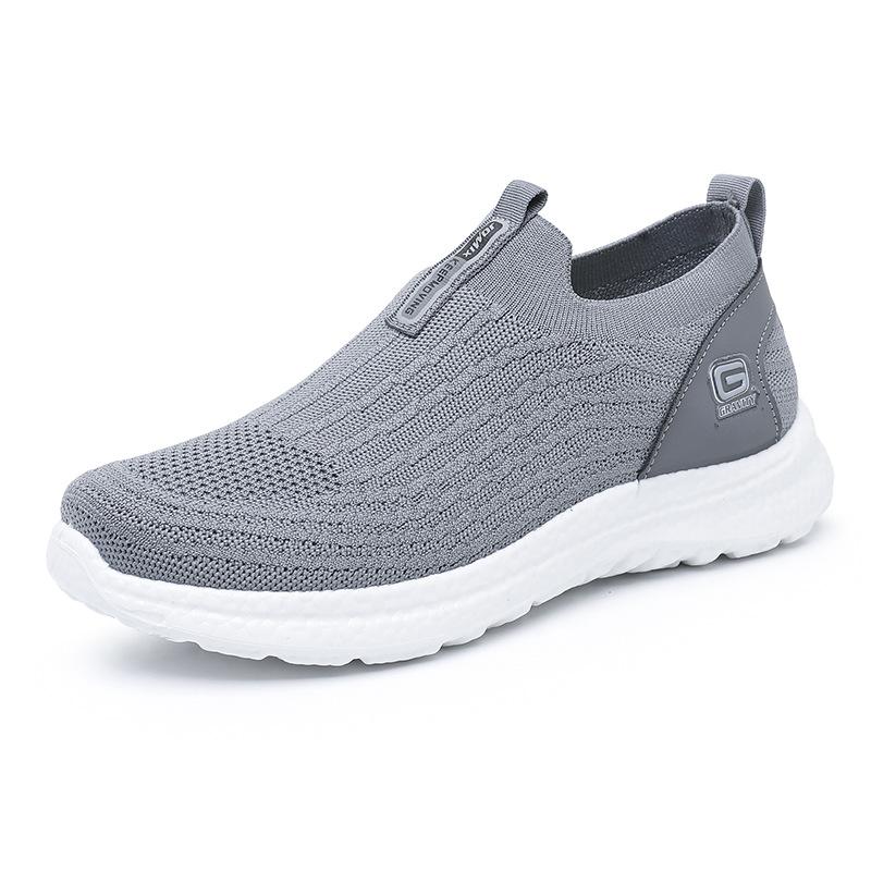 Shoes men's spring new soft-soled casual wear-resistant men's single shoes one pedal breathable versatile lazy shoes