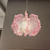Xiaomi Nordic French Cream-style Long Line Chandelier Bedroom Bedside Lamp Dining Room Chandelier Acrylic Flower Warm Atmosphere Lamp
