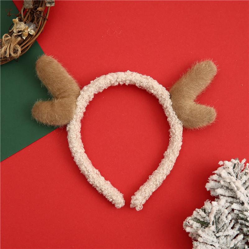 Christmas Cute Antler Lambswool Headband - Korean Style Hair Accessory & Decoration