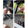 Bicycle Ratchet Wrench Set, Portable Bicycle Tool, Multi-function Tool, Foldable Hex Wrench Screwdriver Tool Set, Hex Wrench with Tire Lever