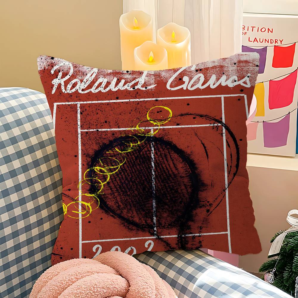 Contemporary Tennis Game Pillowcase toon Gift Cushion Cover Bedroom Home Sofa Chair Seat Decor pillow case