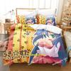 Top Lucky Star Konata Bedding Set Printed Single Comforter Quilt Bed Cover Duvet Cover Pillow Case 3 Pieces Sets Kids Adult Size