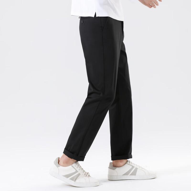FAPAI Men's Comfortable Stretch Business Casual Straight-Leg Pants